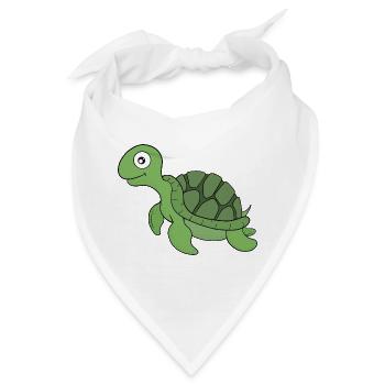 Eine freundliche Schildkröte - Bandana - Weiß - Vorne