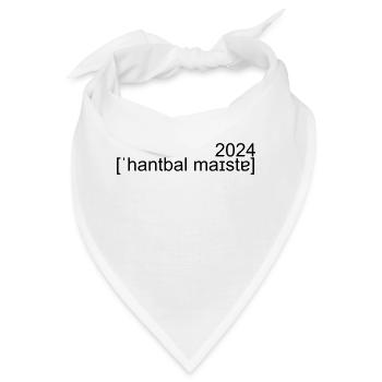 handball Meister 2024 Lautschrift - Bandana - Weiß - Vorne