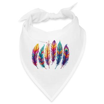 Feder Federstift Kugelschreiber - Bandana - Weiß - Vorne