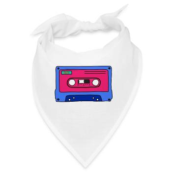 Kassette - Bandana - Weiß - Vorne
