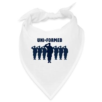 Uni-n-formed Uni-n-formiert - Bandana - Weiß - Vorne