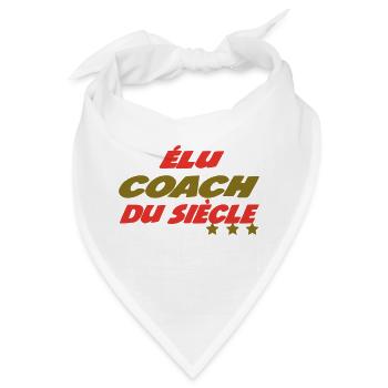 Zum COACH des Jahrhunderts gewählt - Bandana - Weiß - Vorne