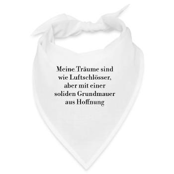 Gedankensprüche - Bandana - Weiß - Vorne