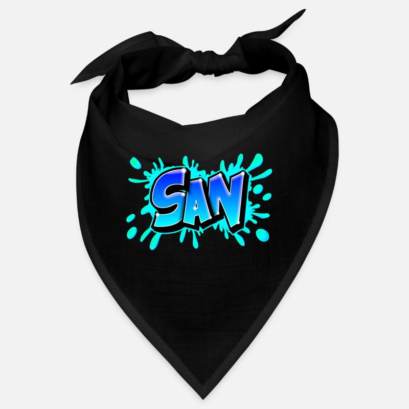 Graffiti San splash blue Bandana