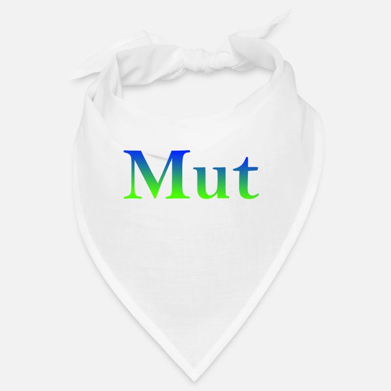 Mut ist der Plan - Bandana - Weiß