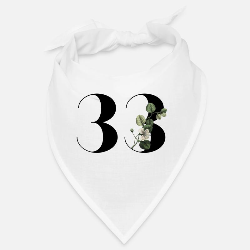 Nummer 33 Blumengrün - 33. Blumengeburtstag Bandana