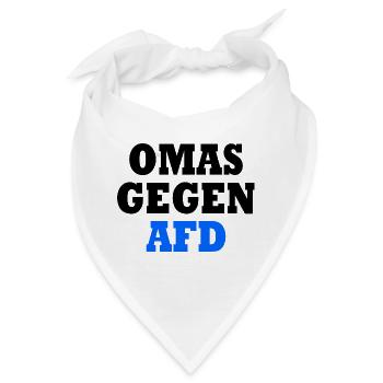 Omas gegen afd - Bandana - Weiß - Vorne