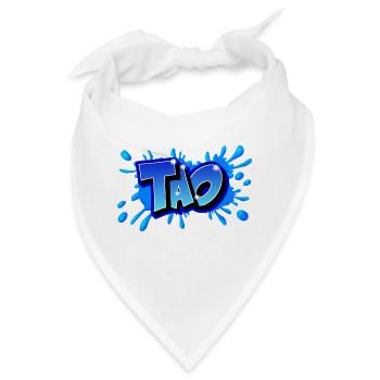 Graffiti "TAO" auf alles druckbar - Bandana - Weiß - Vorne