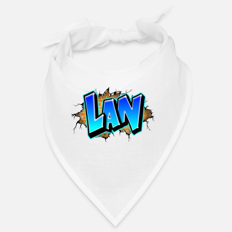Graffiti LAN Cracks Bricks Yellow Bandana