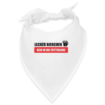 Lecker Bierchen Futterluke - Bandana - Weiß - Vorne