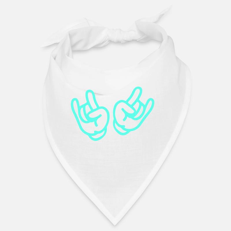 rock hands Bandana