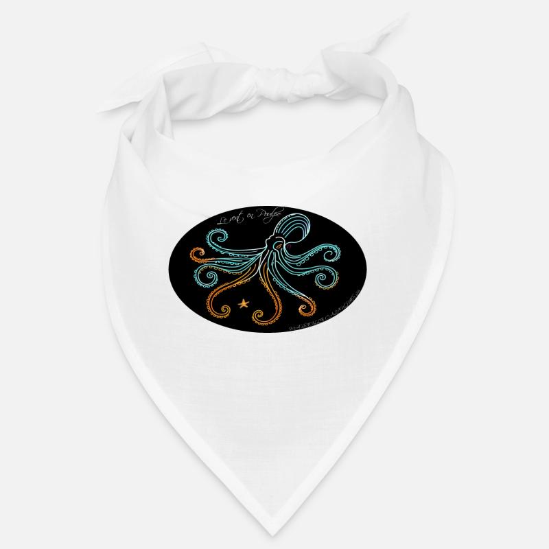 Stylized Wind Octopus Illustration Bandana