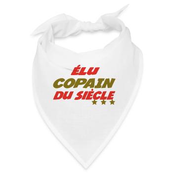 Zum FREUND des Jahrhunderts gewählt - Bandana - Weiß - Vorne