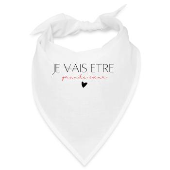 Ich werde eine große Schwester sein - Bandana - Weiß - Vorne