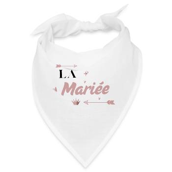 Die Braut Pink Arrow - Bandana - Weiß - Vorne