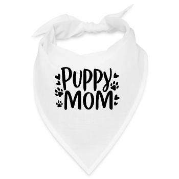Welpe Hund - Bandana - Weiß - Vorne