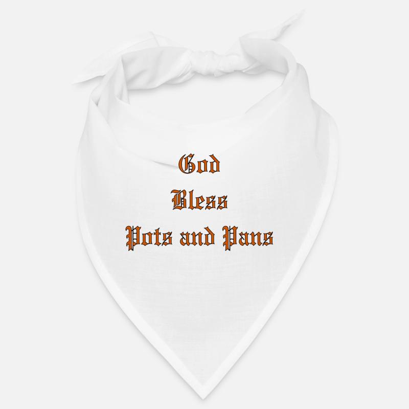 GodBlessPotsAndPans - Bandana - Weiß