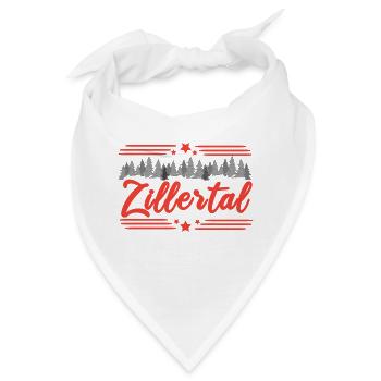 Zillertaler Wald Liebe - Bandana - Weiß - Vorne