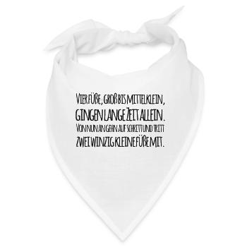 Babysprüche - Bandana - Weiß - Vorne