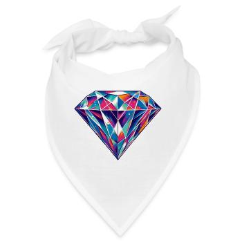 Diamant - Bandana - Weiß - Vorne