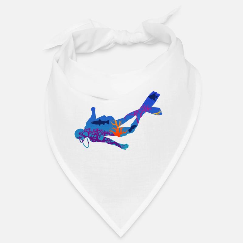 Diver Underwater Silhouette Gift Bandana