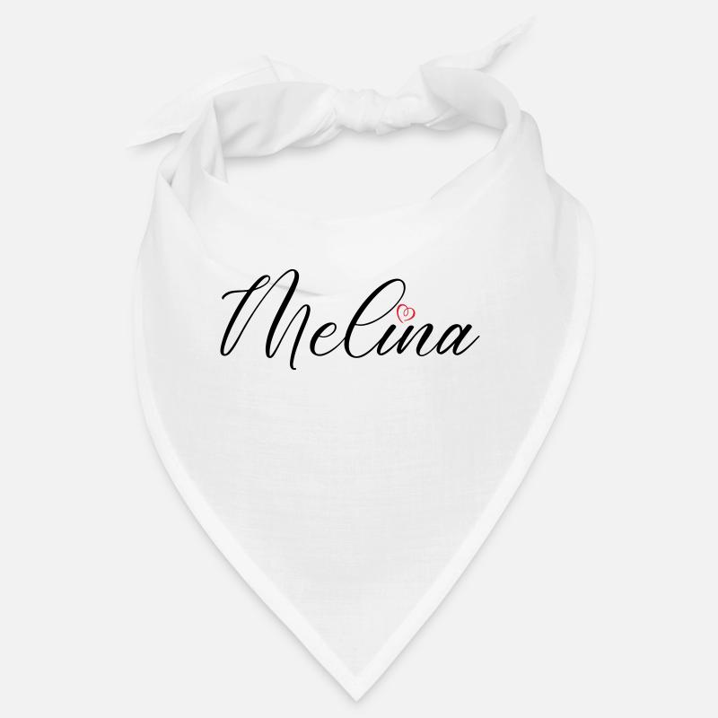Melina Name Heart Bandana