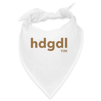 hdgdl hab dich ganz doll lieb Y2k braun - Bandana - Weiß - Vorne