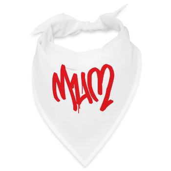 Maman d'Amour - Muttertag - Bandana - Weiß - Vorne