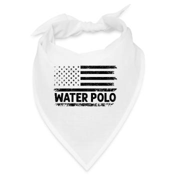 Wasserball mit amerikanischer Flagge USA Patriot Aquatic Polo - Bandana - Weiß - Vorne