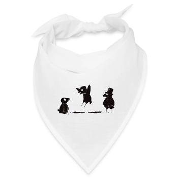 crows before bros - Bandana - Weiß - Vorne
