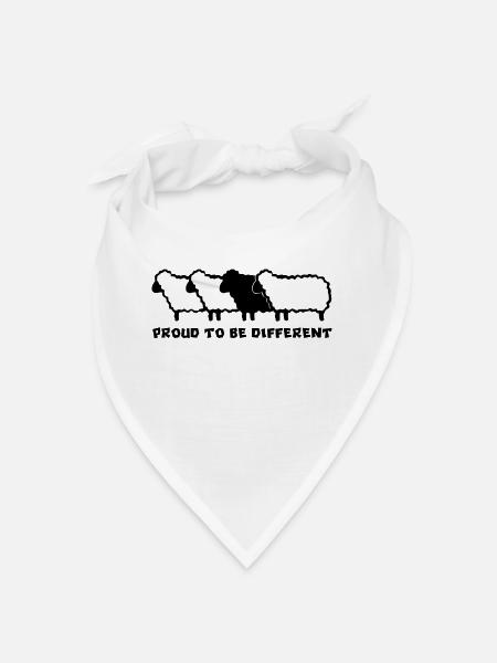 MOUTONS DIFFÉRENTS 2 - 2C - Bandana - blanc