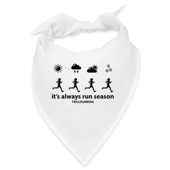 Trail Running Sport - Bandana - Weiß - Vorne