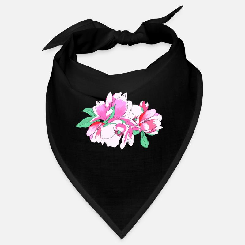 Bouquet de fleurs rose Bandana