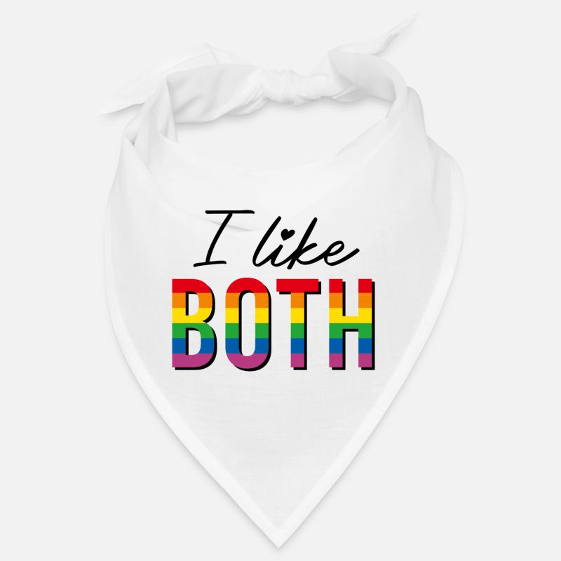 LGBTQIA+ I like both Regenbogen Flagge bisexual Bandana