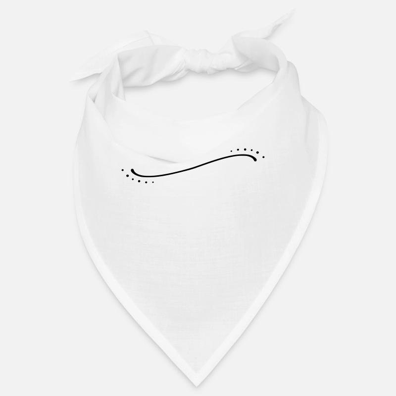 Curved Dots Line Bandana