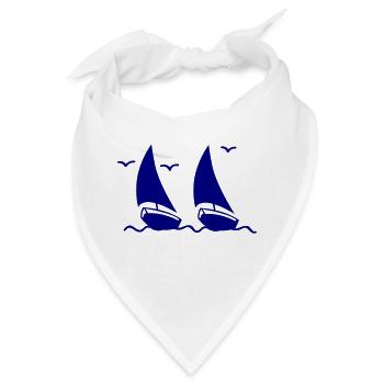 segelboote - Bandana - Weiß - Vorne