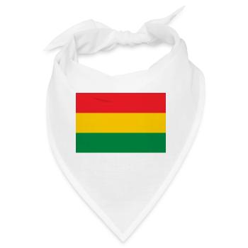 Flag of the Reggae Rasta Jah Rastafari Roots - Bandana - Weiß - Vorne