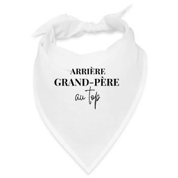 Urgroßvater an der Spitze - Bandana - Weiß - Vorne