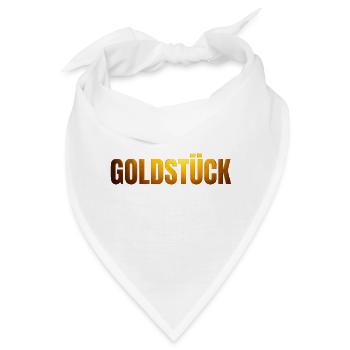 goldene Schrift GOLDSTÜCK - Bandana - Weiß - Vorne