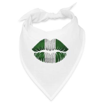 Kuss Nigeria - Bandana - Weiß - Vorne