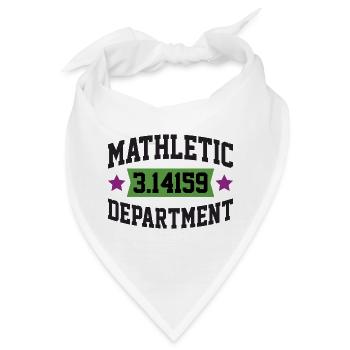 Mathletic Abteilung - Bandana - Weiß - Vorne