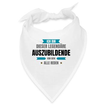 Legendärer AZUBI - Bandana - Weiß - Vorne