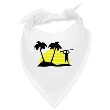 surfing - Bandana - Weiß - Vorne
