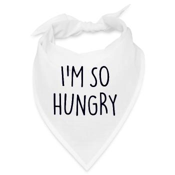 I'M SO HUNGRY Foodie - Bandana - Weiß - Vorne