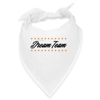 dream team - Bandana - Weiß - Vorne
