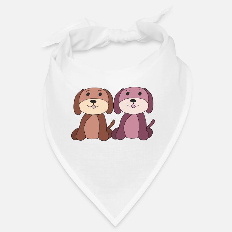 zwei hunde junge mädchen Bandana