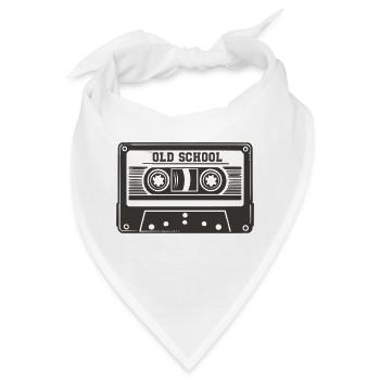 audio kassette old school - Bandana - Weiß - Vorne