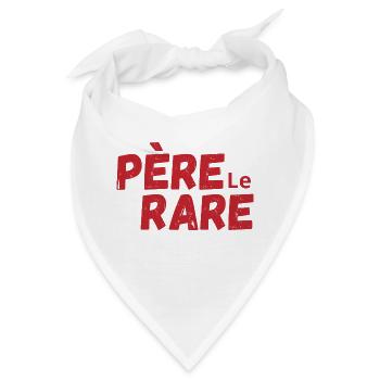 Seltene Perle Papa - Papa Geschenkidee - Bandana - Weiß - Vorne