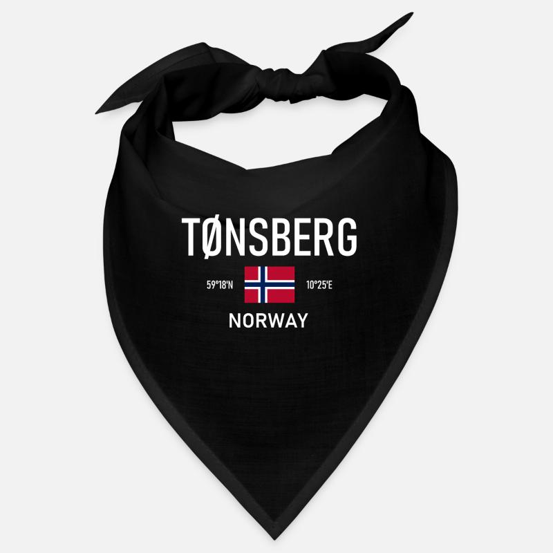 Tønsberg - Norvège - Coordonnées - Drapeau Tonsberg Bandana