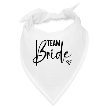 Braut Brautjungfer Braut Braut Team - Bandana - Weiß - Vorne